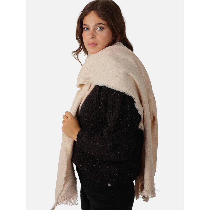 Echarpe pailletée morgane rose femme - Deeluxe