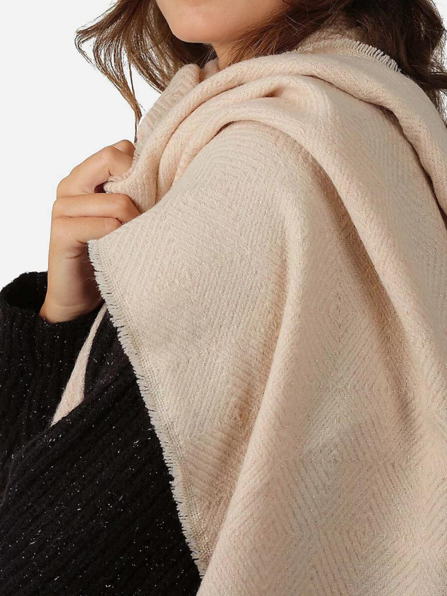 Echarpe pailletée morgane rose femme - Deeluxe