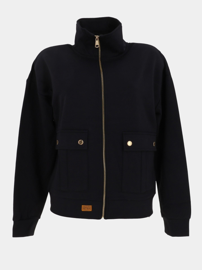 Veste à col droit alice anthracite femme - Happy & So