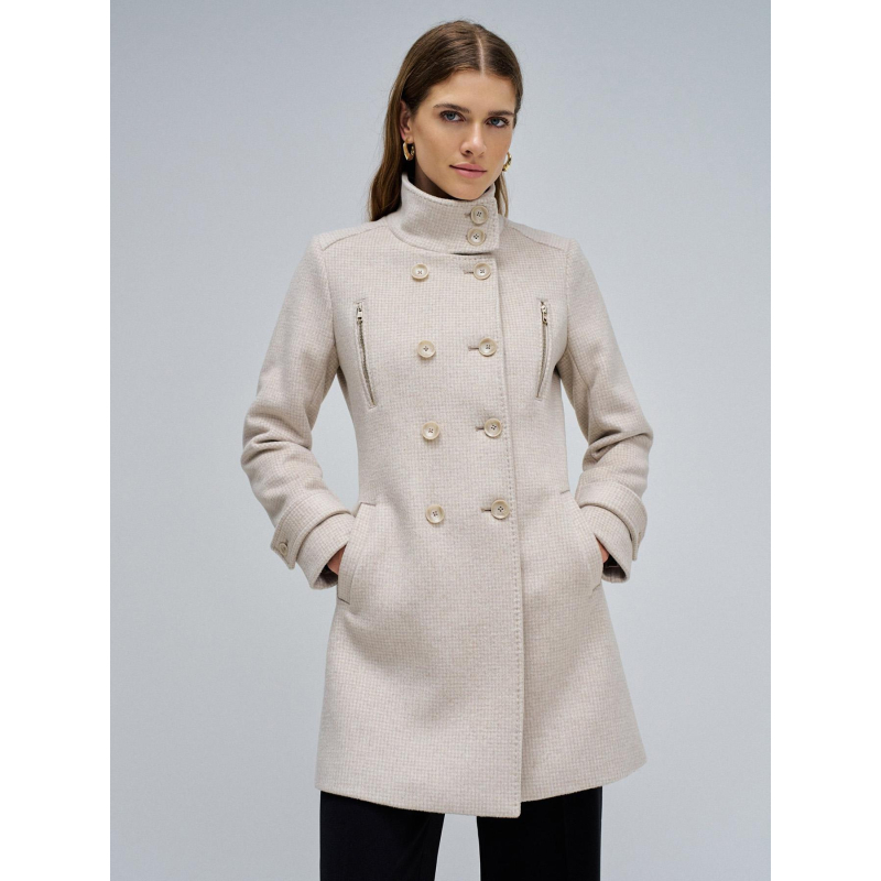 Veste en tissu à carreaux grace beige femme - Salsa