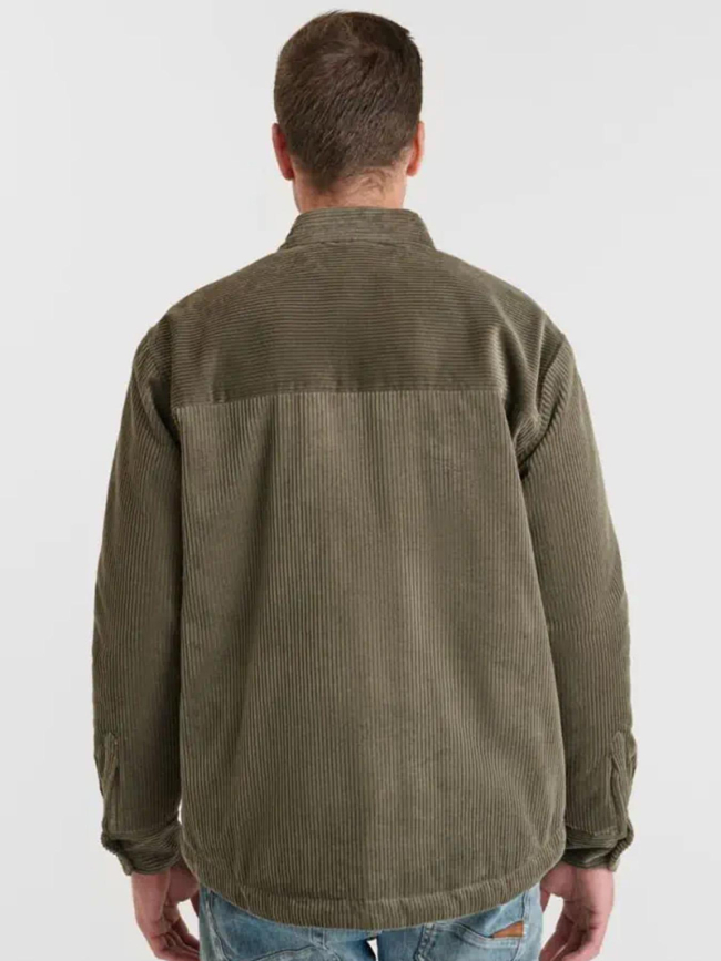 Veste en velours zetax kaki homme - Le Temps Des Cerises