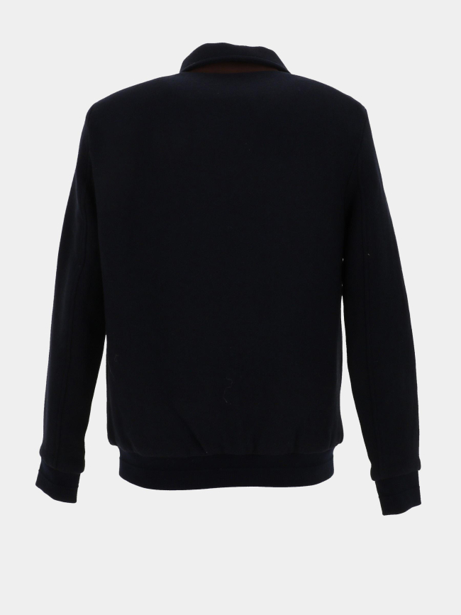 Blouson zippé en laine épaisse reboot noir homme - Benson & Cherry