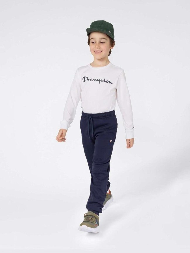 Pantalon jogging petit logo bleu marine enfant - Champion