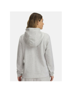 Sweat à capuche chiné ua rival terry gris femme - Under Armour