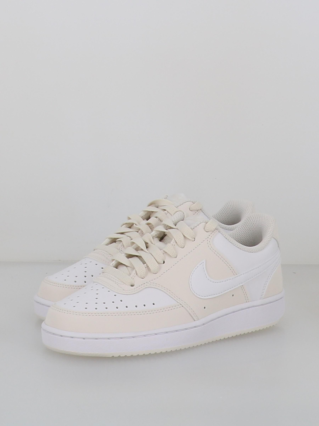Baskets court vision blanc beige femme - Nike