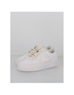 Baskets court vision blanc beige femme - Nike