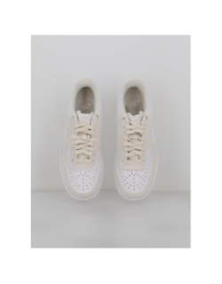 Baskets court vision blanc beige femme - Nike
