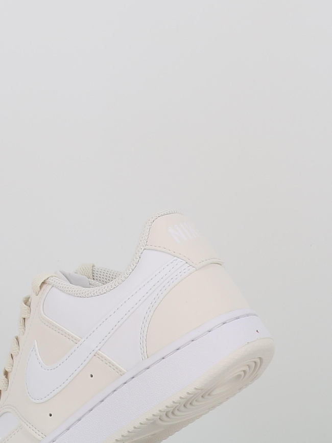 Baskets court vision blanc beige femme - Nike