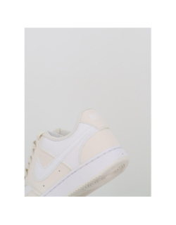 Baskets court vision blanc beige femme - Nike