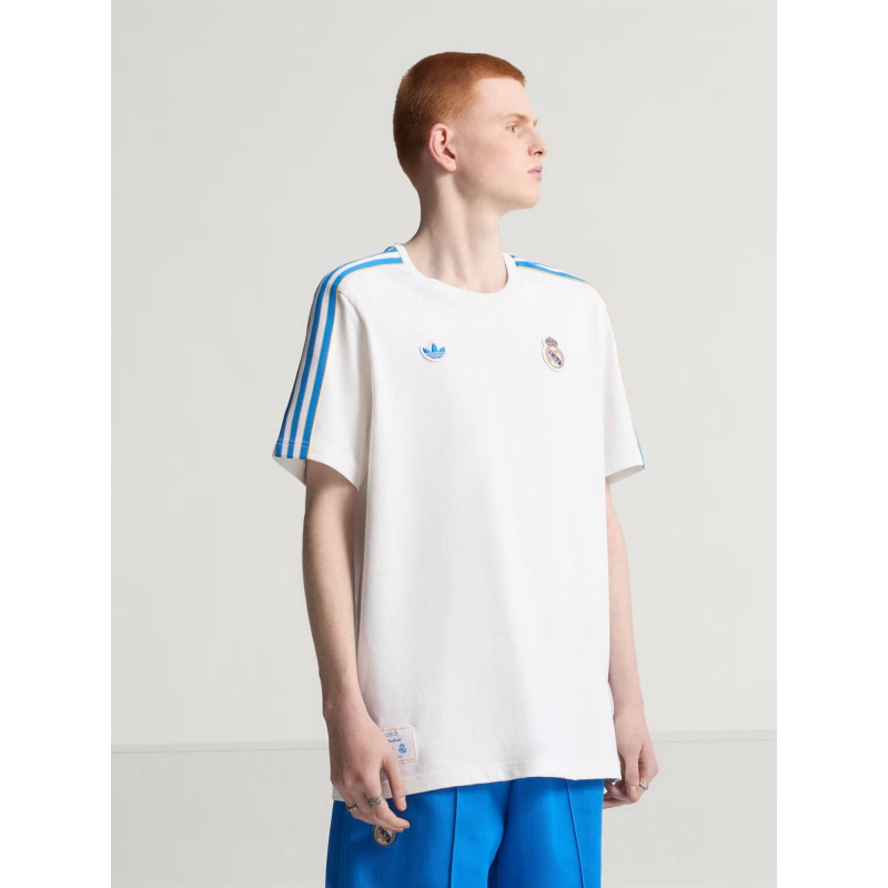T-shirt real terrace icons blanc homme - Adidas