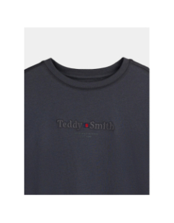T-shirt à manches longues t-jim anthracite garçon - Teddy Smith