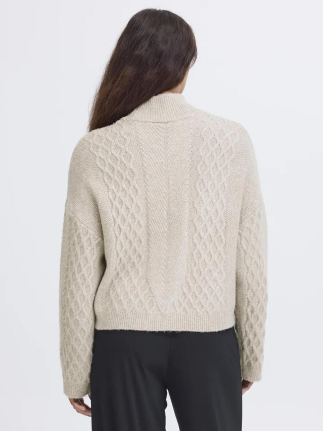 Pull mylle beige femme - Ichi