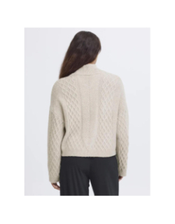 Pull mylle beige femme - Ichi