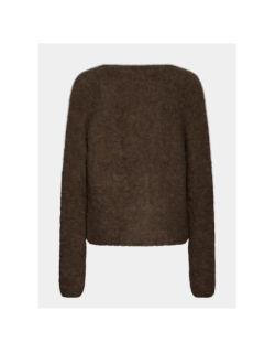 Gilet cardigan blarisa marron femme - Ichi