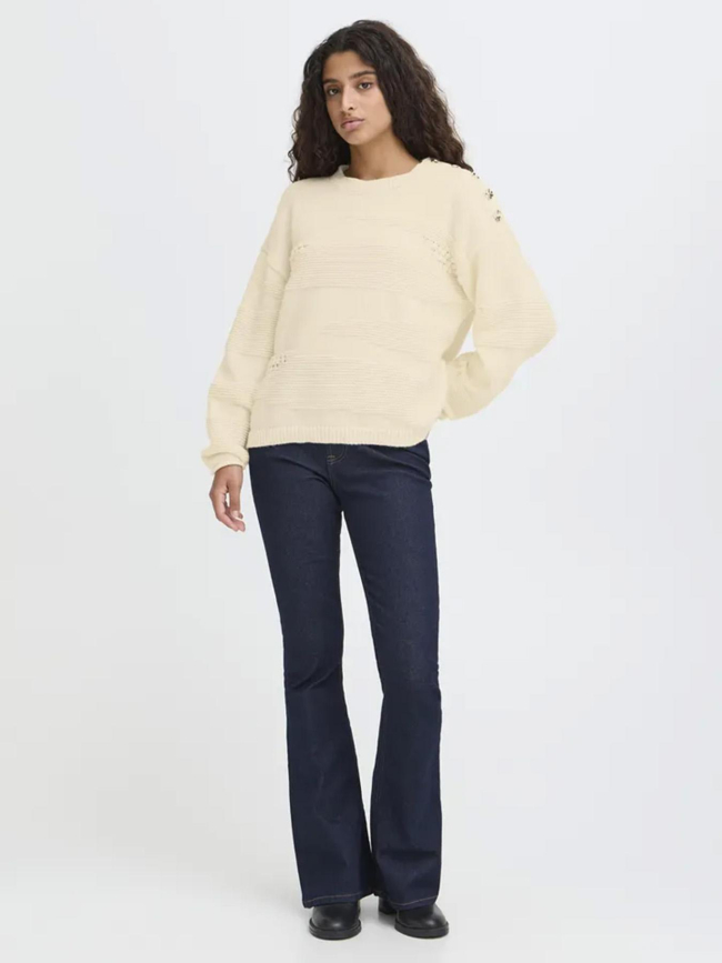 Pull astra blanc crème femme - Ichi