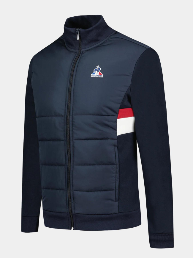 Veste zippé tri sp fz hybride bleu marine homme - Le Coq Sportif