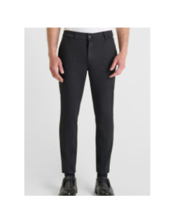 Pantalon effet chiné dexa noir homme - Le Temps Des Cerises