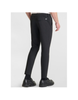 Pantalon effet chiné dexa noir homme - Le Temps Des Cerises