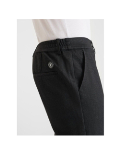 Pantalon effet chiné dexa noir homme - Le Temps Des Cerises