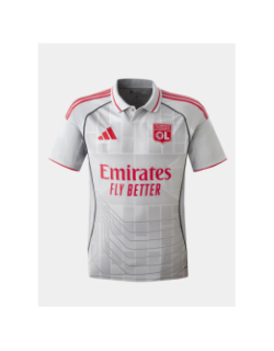 Maillot de football third ol 25/26 gris enfant - Adidas