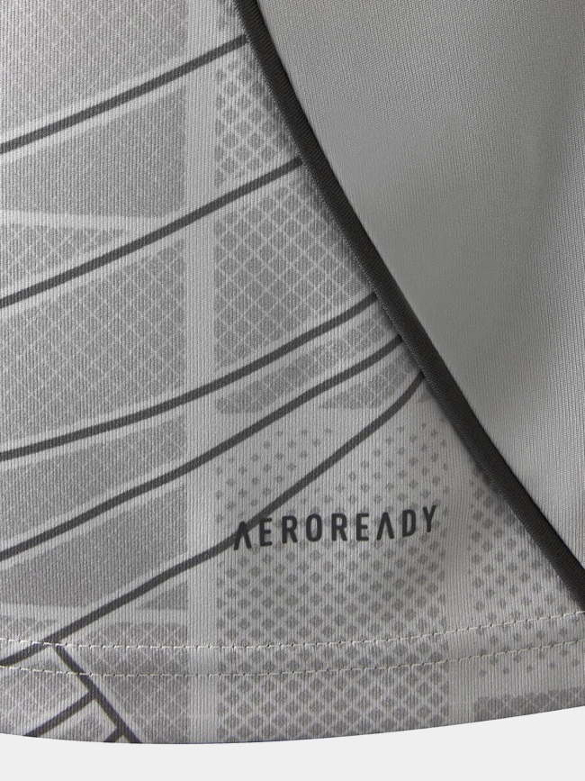 Maillot de football third ol 25/26 gris enfant - Adidas