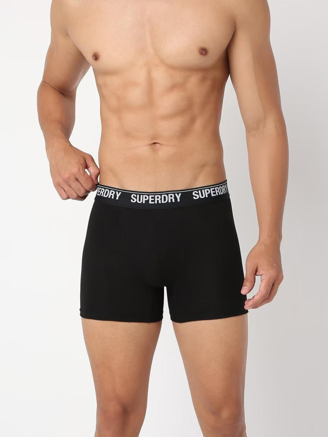 Pack de 3 boxers logo noir homme - Superdry