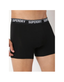Pack de 3 boxers logo noir homme - Superdry