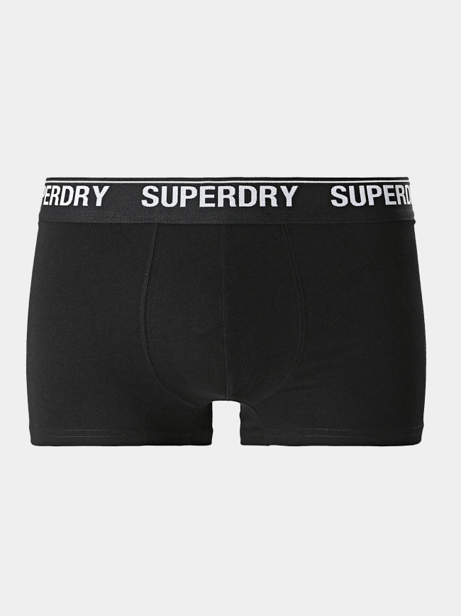 3 boxers pack noir gris orange homme - Superdry