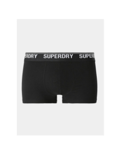 3 boxers pack noir gris orange homme - Superdry