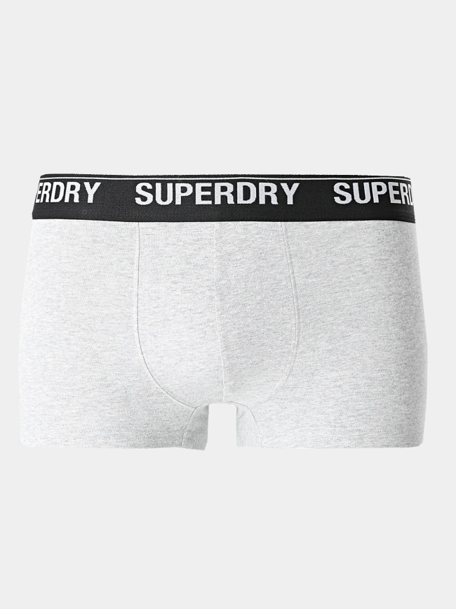 3 boxers pack noir gris orange homme - Superdry