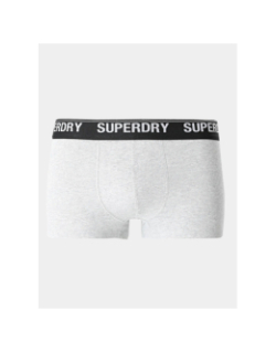 3 boxers pack noir gris orange homme - Superdry
