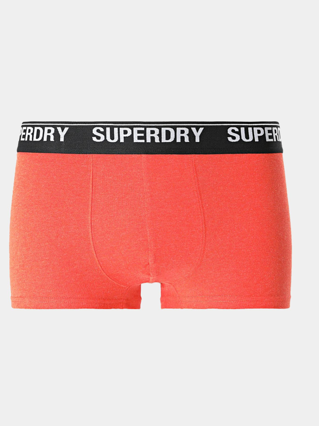 3 boxers pack noir gris orange homme - Superdry