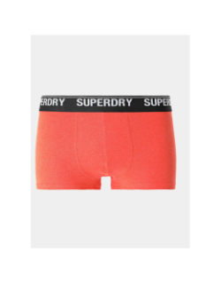 3 boxers pack noir gris orange homme - Superdry