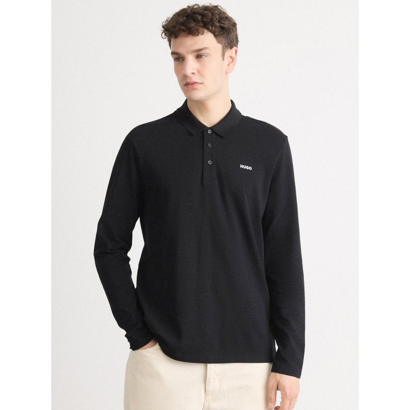 Polo à manches courtes donoslong noir homme - Hugo