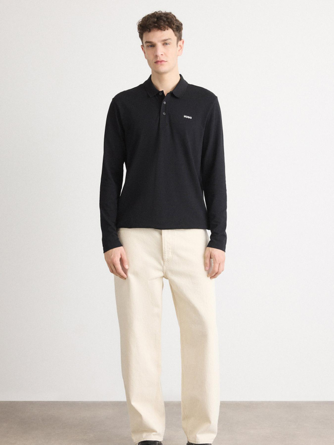Polo à manches courtes donoslong noir homme - Hugo
