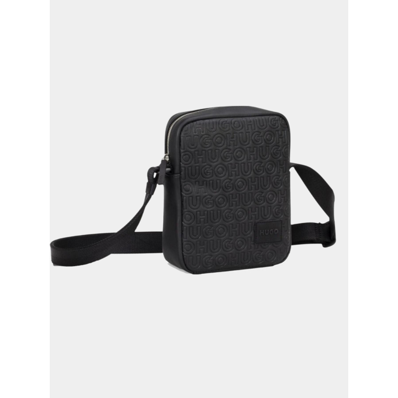 Sacoche bandoulière en simili cuir ethon 2.0 noir homme - Hugo