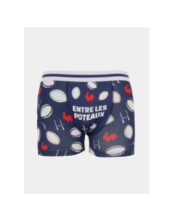 Boxer passion rugby bleu marine homme - Stc
