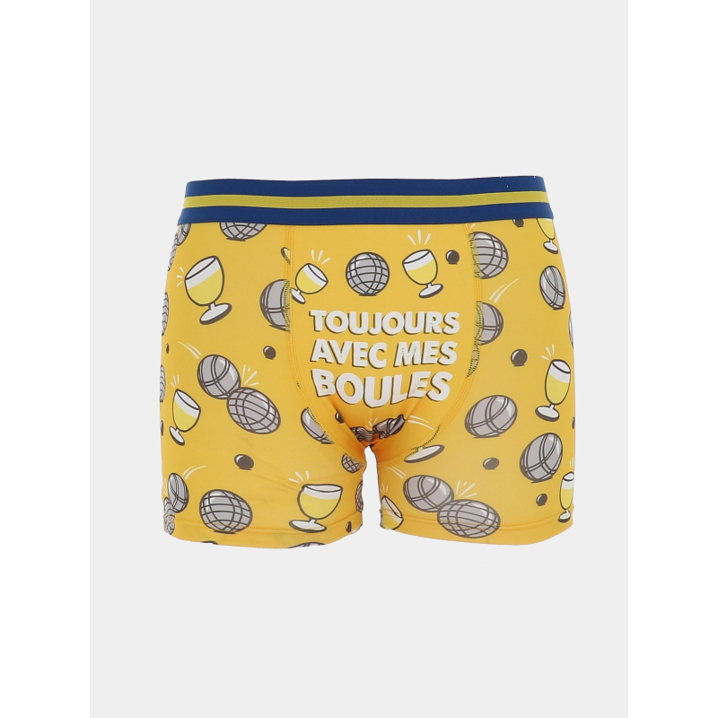 Boxer passion pétanque jaune homme - Stc