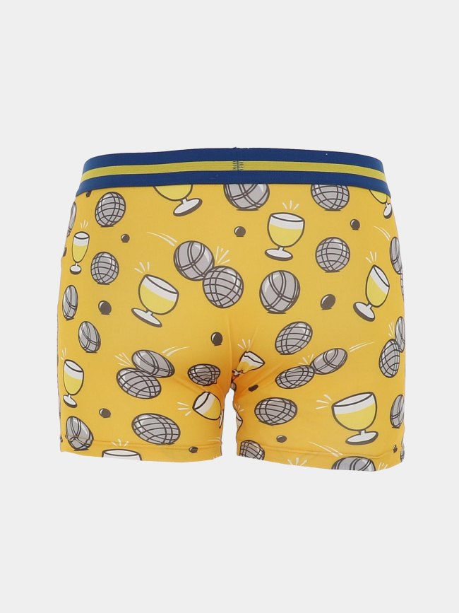 Boxer passion pétanque jaune homme - Stc