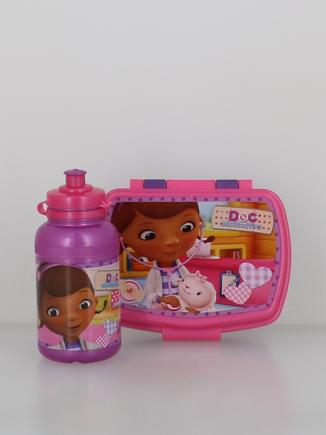 Boite à gouter et gourde doc mc stuffins rose enfant - Stc