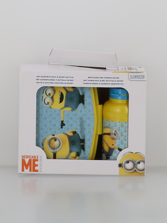 Boite à gouter et gourde minions jaune enfant - Stc