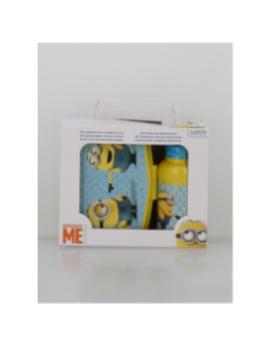 Boite à gouter et gourde minions jaune enfant - Stc