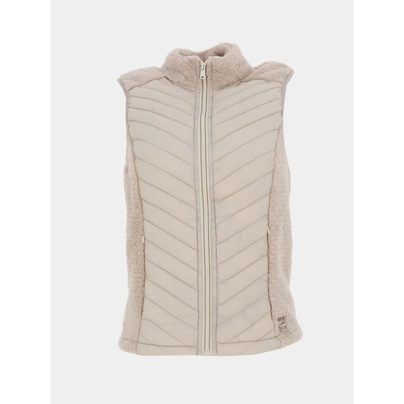 Veste polaire sans manches dobroll beige femme - Sun Valley