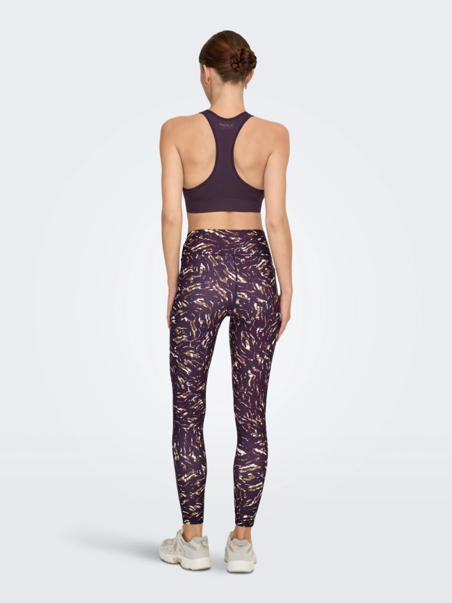 Brassière de sport daisy 2 violet femme - Only Play