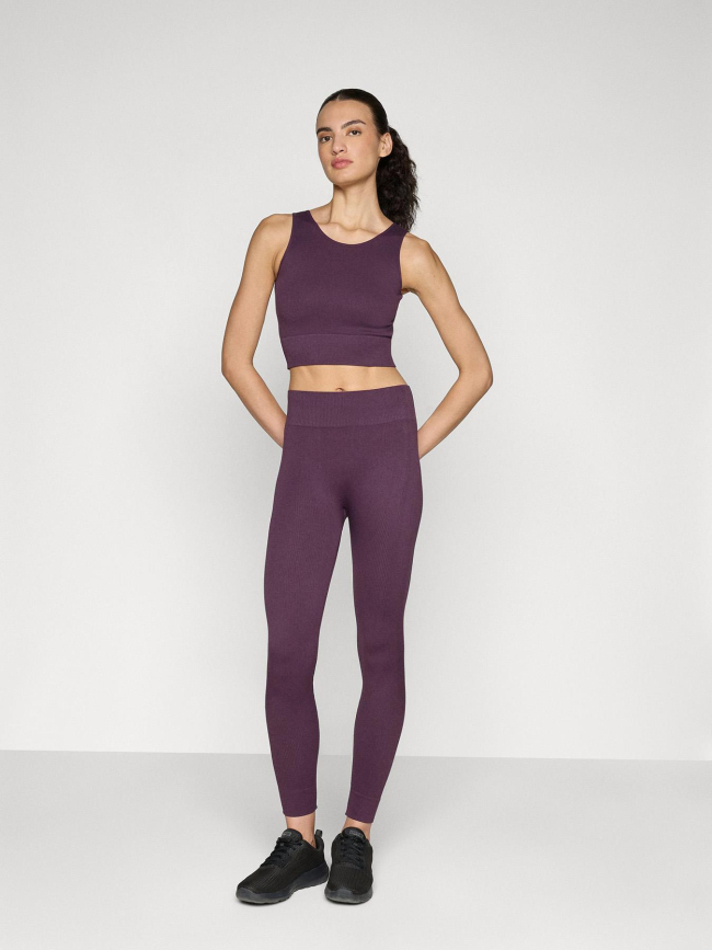 Legging côtelé jaia life violet femme - Only Play