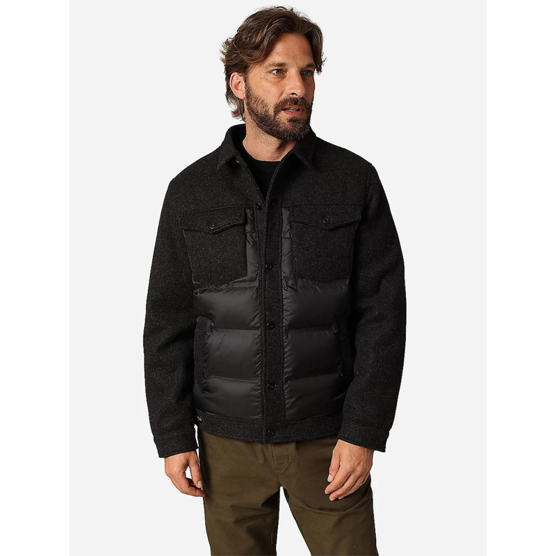 Blouson matelassée gusto noir homme - Deeluxe