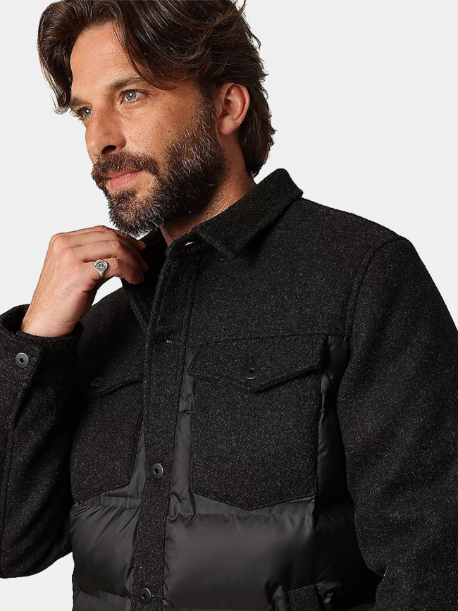 Blouson matelassée gusto noir homme - Deeluxe