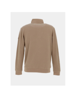 Sweat à col zippé selanic beige homme - Benson & Cherry