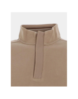 Sweat à col zippé selanic beige homme - Benson & Cherry