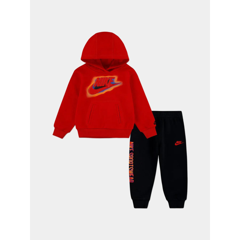 Ensemble jogging nkb nsw rouge noir enfant - Nike